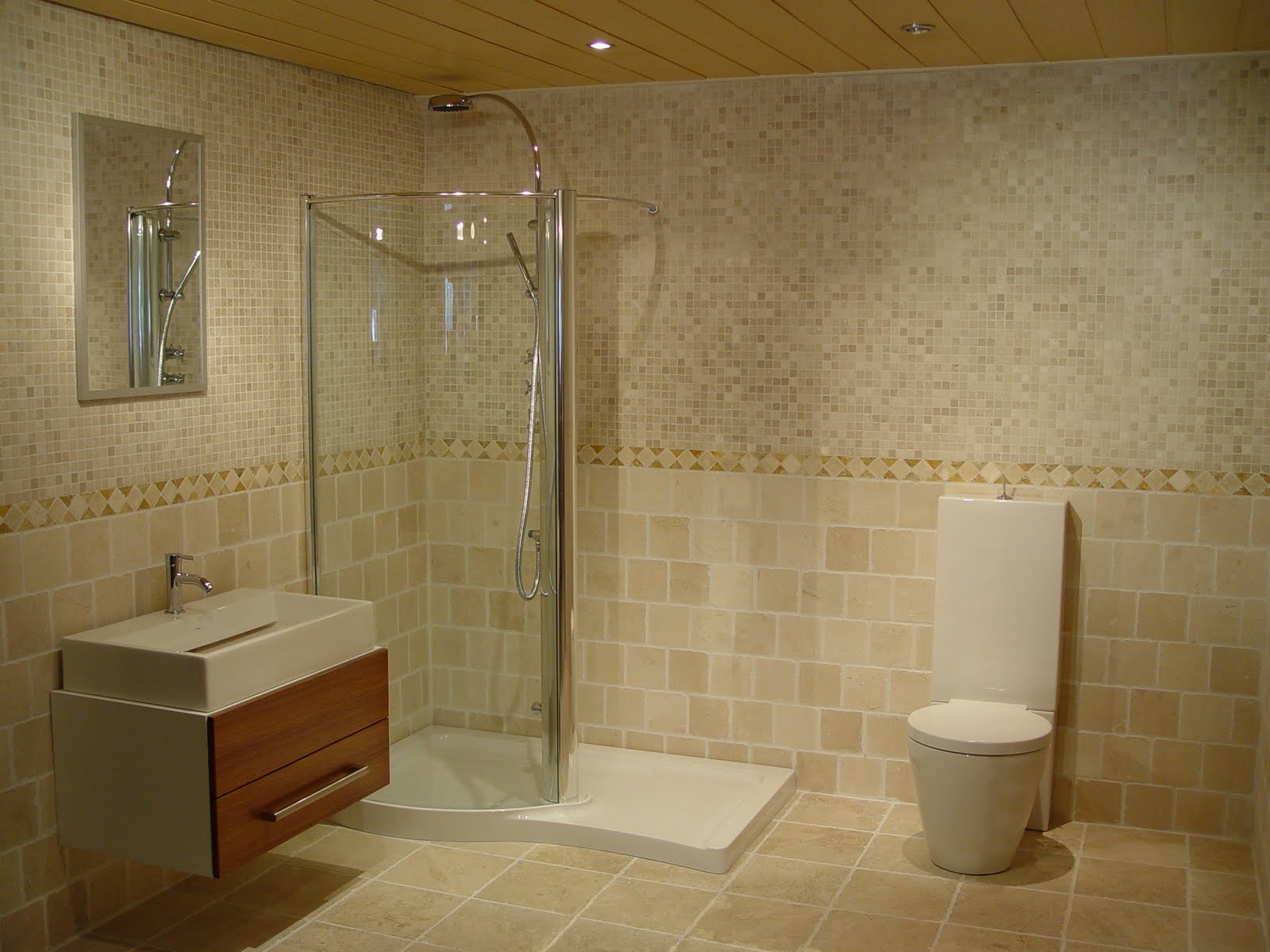 A bathroom which shines with a lovely clean glass shower screen
