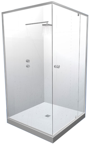 Clean shower recess and shower screens